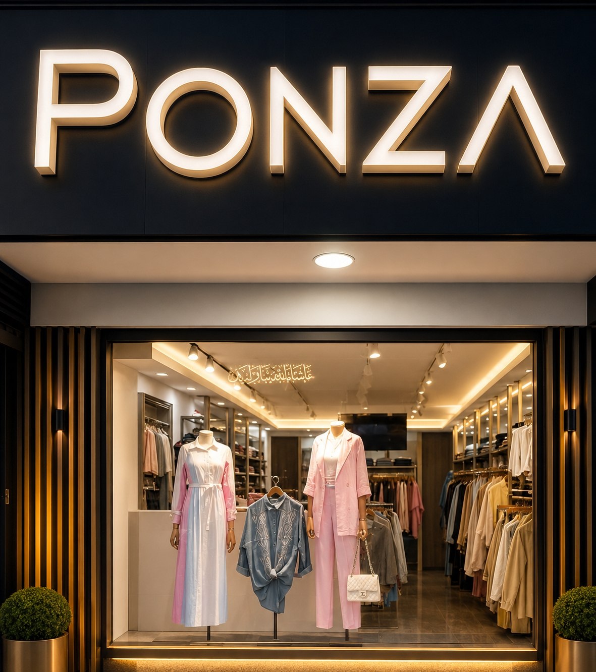 PONZA boutique storefront in Tripoli, Lebanon